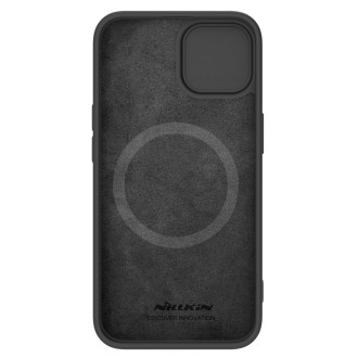 Silikonové pouzdro Nillkin CamShield Silky pro iPhone 15 Plus s ochranou fotoaparátu – černé