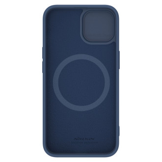 Nillkin CamShield Silky silikonové pouzdro pro iPhone 15 Plus s ochranou fotoaparátu – tmavě modré