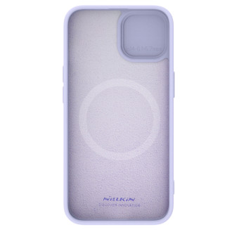 Nillkin CamShield Silky silikonové pouzdro pro iPhone 15 Plus s ochranou fotoaparátu – fialové