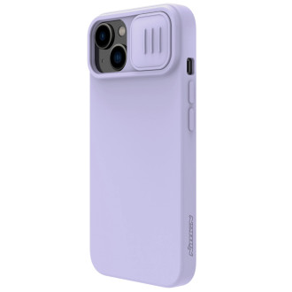 Nillkin CamShield Silky silikonové pouzdro pro iPhone 15 Plus s ochranou fotoaparátu – fialové