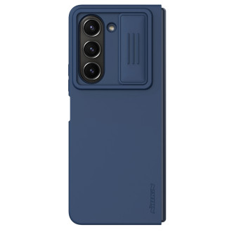 Nillkin CamShield Silky silikonové pouzdro pro Samsung Galaxy Z Fold 5 s ochranou fotoaparátu – tmavě modré