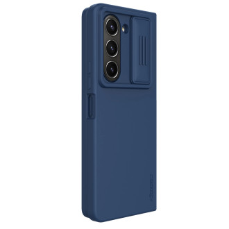 Nillkin CamShield Silky silikonové pouzdro pro Samsung Galaxy Z Fold 5 s ochranou fotoaparátu – tmavě modré