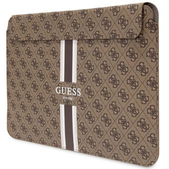 Pouzdro Guess GUCS16P4RPSW 16&quot; hnědé/hnědé 4G potištěné pruhy
