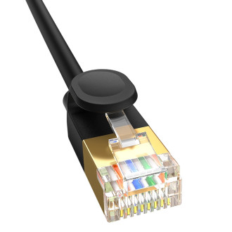 Baseus rychlý RJ45 kat. síťový kabel. 7 10Gbps 5m tenký černý