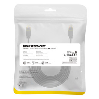 Baseus rychlý RJ45 kat. síťový kabel. 7 10Gbps 5m tenký černý