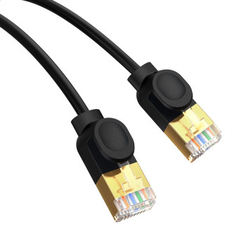 Baseus rychlý RJ45 kat. síťový kabel. 7 10Gbps 5m tenký černý