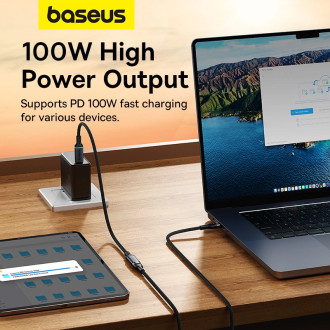 Baseus 10Gbps prodlužovací kabel 0,5m černý