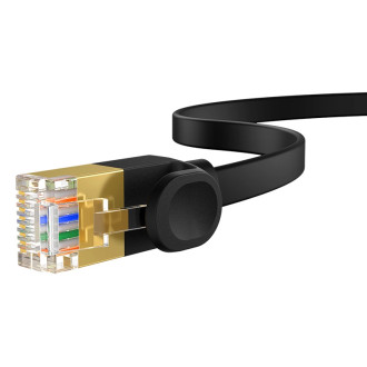 Baseus rychlý RJ45 kat. síťový kabel. 7 10Gbps 2m plochá černá