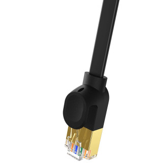 Baseus rychlý RJ45 kat. síťový kabel. 7 10Gbps 2m plochá černá
