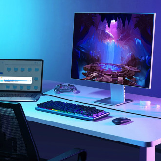 Baseus rychlý RJ45 kat. síťový kabel. 7 10Gbps 2m plochá černá