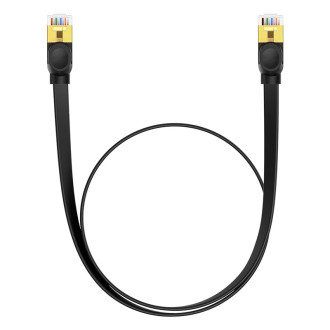 Baseus rychlý RJ45 kat. síťový kabel. 7 10 Gbps 0,5 m plochá černá