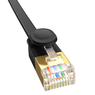 Baseus rychlý RJ45 kat. síťový kabel. 7 10 Gbps 0,5 m plochá černá
