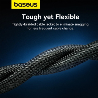 Baseus rychlý internetový kabel RJ45 cat.7 10Gbps 20m opletený černý