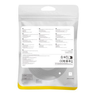 Baseus rychlý internetový kabel RJ45 cat.7 10Gbps 3m opletený černý