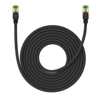 Baseus rychlý RJ45 kat. síťový kabel. 8 40Gbps 8m splétaná černá
