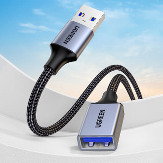 Ugreen adaptér prodlužovacího kabelu USB (samec) - USB (samice) 3.0 5 Gb/s 1 m šedý (US115)
