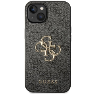 Pouzdro Guess 4G Big Metal Logo pro iPhone 15 Plus - šedé