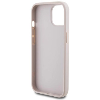 Pouzdro Guess 4G Big Metal Logo pro iPhone 15 Plus - růžové