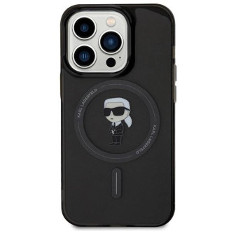 Karl Lagerfeld IML Ikonik MagSafe pouzdro pro iPhone 15 Pro - černé