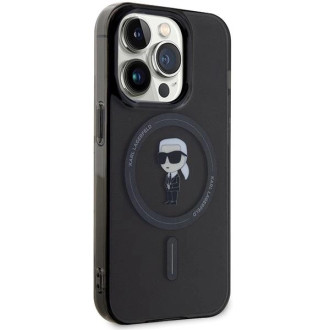 Karl Lagerfeld IML Ikonik MagSafe pouzdro pro iPhone 15 Pro - černé