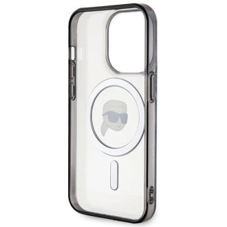 Pouzdro Karl Lagerfeld KLHMP15LHKHNOTK pro iPhone 15 Pro - průhledné