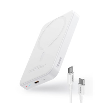 Baseus mini power banka 5000mAh 20W + USB-C kabel (20V/3A) - bílá