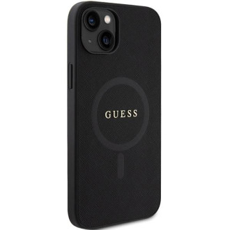 Guess GUHMP15MPSAHMCK iPhone 15 Plus 6,7&quot; černo/černé pevné pouzdro Saffiano MagSafe
