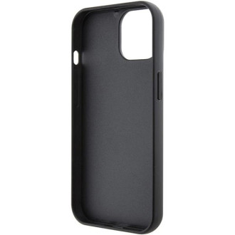 Pouzdro Karl Lagerfeld Fixed Glitter Ikonik Logo Metal Pin pro iPhone 15 - černé