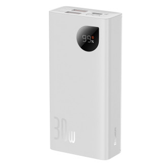 Powerbanka Baseus Adaman2 s digitálním displejem 2x USB-A / 1x USB-C 10000mAh 30W - bílá