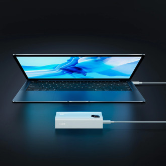 Powerbanka Baseus Adaman2 s digitálním displejem 2x USB-A / 1x USB-C 10000mAh 30W - bílá