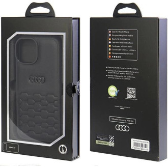 Pouzdro Audi GT Synthetic Leather pro iPhone 15 - černé