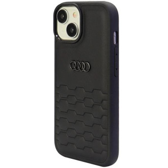 Pouzdro Audi GT Synthetic Leather pro iPhone 15 Plus - černé