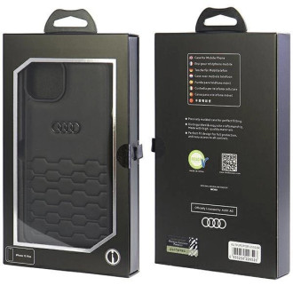 Pouzdro Audi GT Synthetic Leather pro iPhone 15 Plus - černé