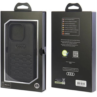 Pouzdro Audi GT Synthetic Leather pro iPhone 15 Pro - černé