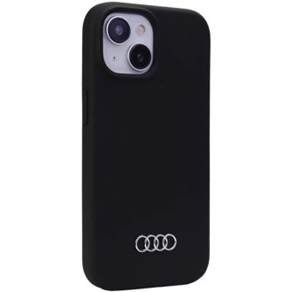 Audi silikonové pouzdro pro iPhone 15 - černé