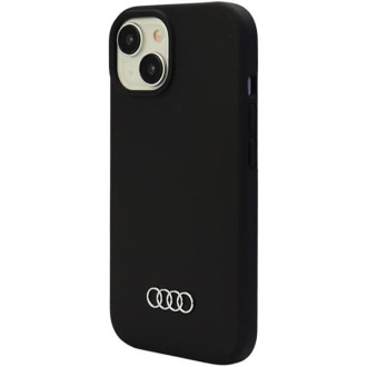 Audi silikonové pouzdro pro iPhone 15 - černé