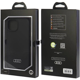 Audi silikonové pouzdro pro iPhone 15 - černé