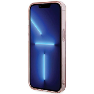 Pouzdro Karl Lagerfeld IML Choupette MagSafe pro iPhone 15 - růžové