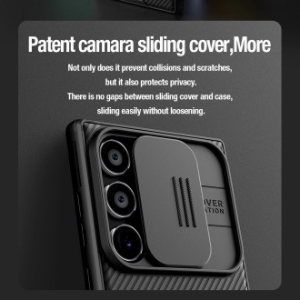 Pancéřové pouzdro Nillkin CamShield Pro s ochranou fotoaparátu pro Samsung Galaxy S24 Ultra - modré