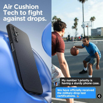 Pouzdro Spigen Liquid Air pro Samsung Galaxy A15 4G / 5G - matné černé