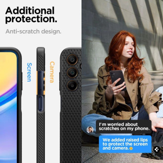 Pouzdro Spigen Liquid Air pro Samsung Galaxy A15 4G / 5G - matné černé