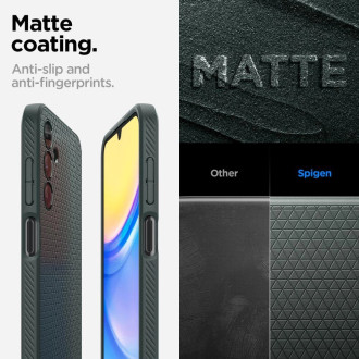 Pouzdro Spigen Liquid Air pro Samsung Galaxy A15 4G / 5G - tmavě zelené