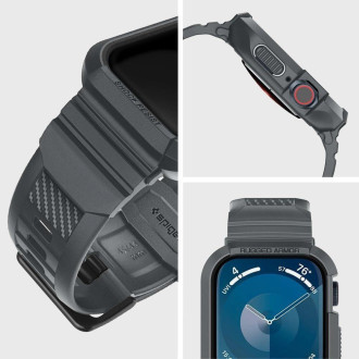 Pouzdro Spigen Rugged Armor Pro pro Apple Watch 4 / 5 / 6 / 7 / 8 / 9 / SE (44 / 45 mm) – tmavě šedé