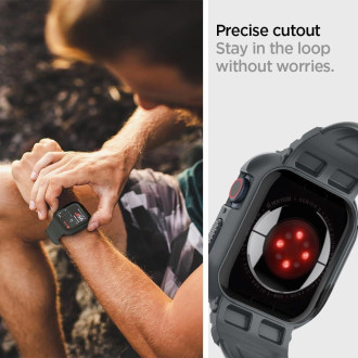 Pouzdro Spigen Rugged Armor Pro pro Apple Watch 4 / 5 / 6 / 7 / 8 / 9 / SE (44 / 45 mm) – tmavě šedé
