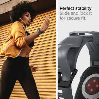 Pouzdro Spigen Rugged Armor Pro pro Apple Watch 4 / 5 / 6 / 7 / 8 / 9 / SE (44 / 45 mm) – tmavě šedé