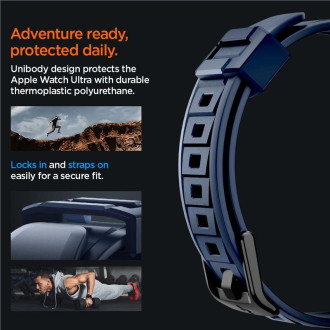 Pouzdro Spigen Rugged Armor Pro pro Apple Watch Ultra 1 / 2 (49 mm) - tmavě modrá