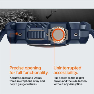 Pouzdro Spigen Rugged Armor Pro pro Apple Watch Ultra 1 / 2 (49 mm) - tmavě modrá