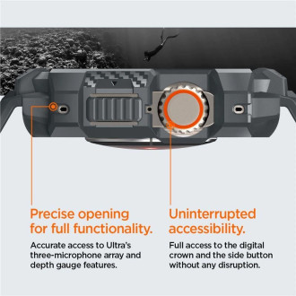 Pouzdro Spigen Rugged Armor Pro pro Apple Watch Ultra 1/2 (49 mm) – tmavě šedé
