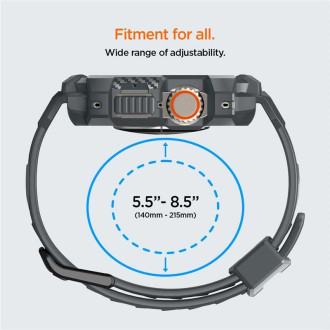 Pouzdro Spigen Rugged Armor Pro pro Apple Watch Ultra 1/2 (49 mm) – tmavě šedé