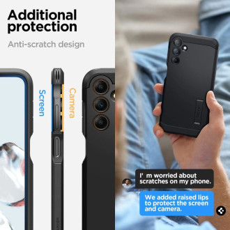 Pouzdro Spigen Rugged Armor pro Samsung Galaxy A15 4G / 5G - černé